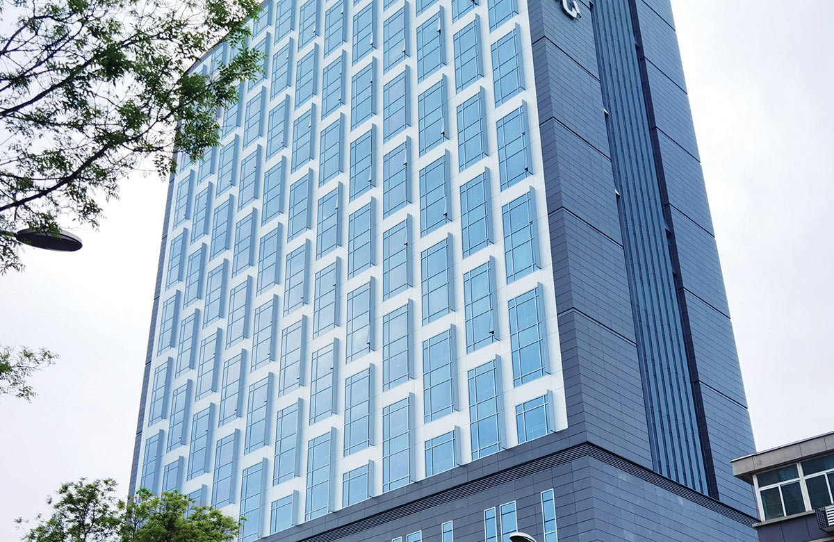 Silver Anodized Aluminum Plate Xi 'an Yingfa Financial Center External Wall Application