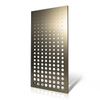 Anodized perforated aluminum curtain wall panels