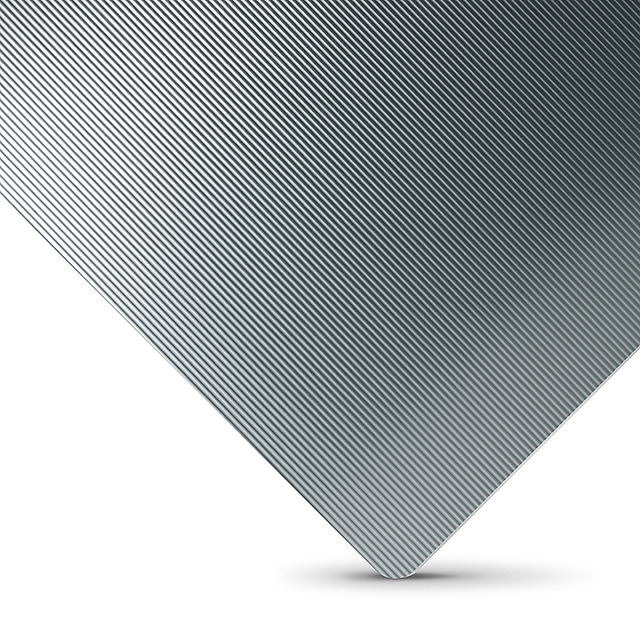 Electrolytically Colored Embossed Anodized Aluminum Plate