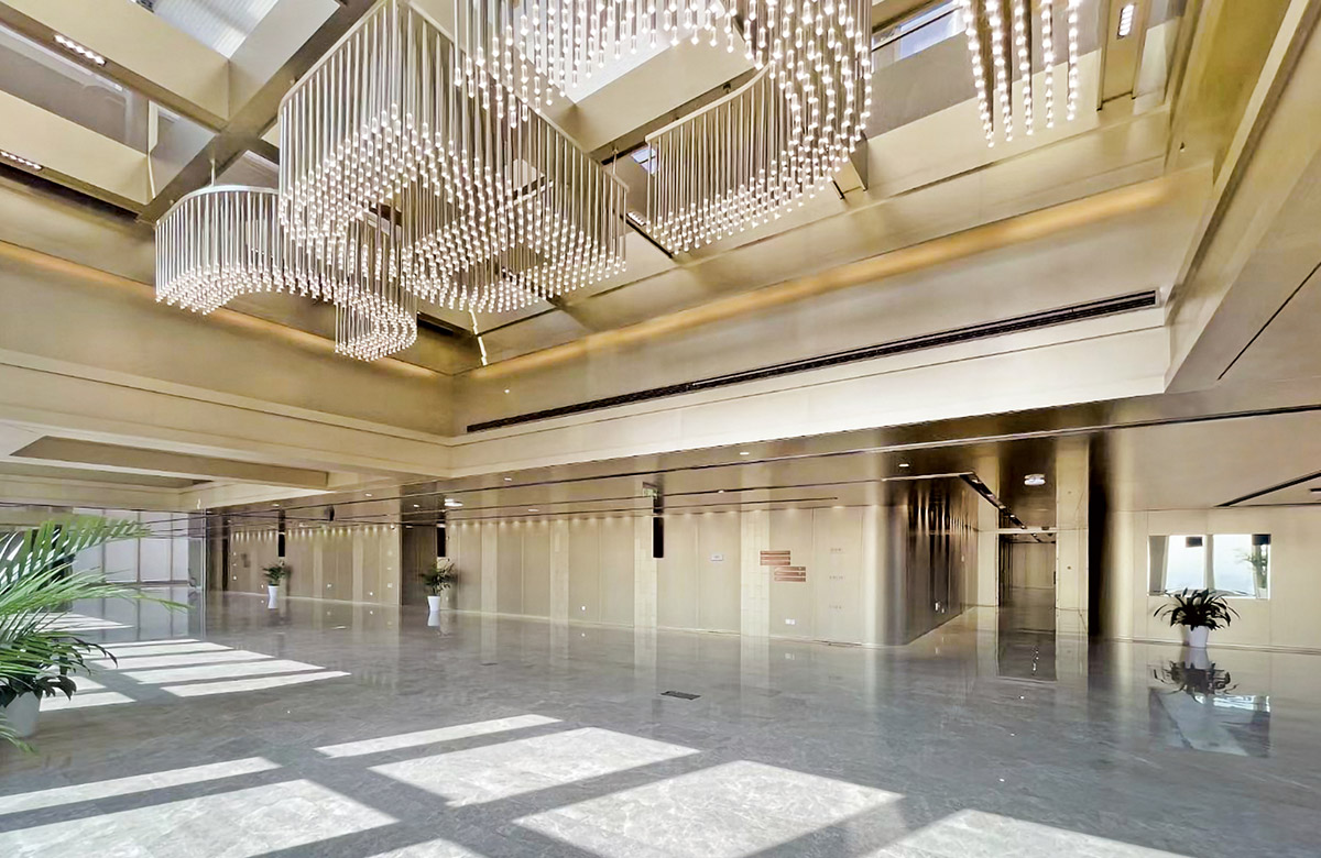 The Application Of Champagne Gold Anodized Aluminum Plate In Shanghai Industrial And Commercial Bank