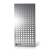 Anodized perforated aluminum curtain wall panels