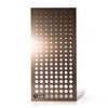 Anodized perforated aluminum curtain wall panels