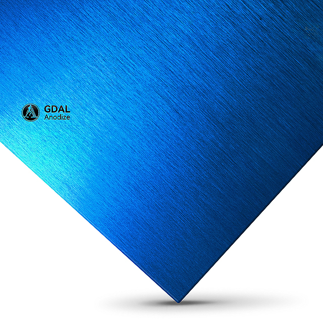 Blue Brushed Anodized Aluminum Sheet