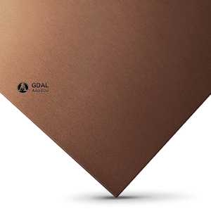 Brown anodized aluminum sheet,Facades, outdoor use.
