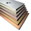 Sandblasted anodized aluminum coil, electrolytic coloring for facade applications
